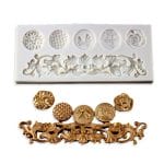 Silicone Mould - Flourishes and Circles