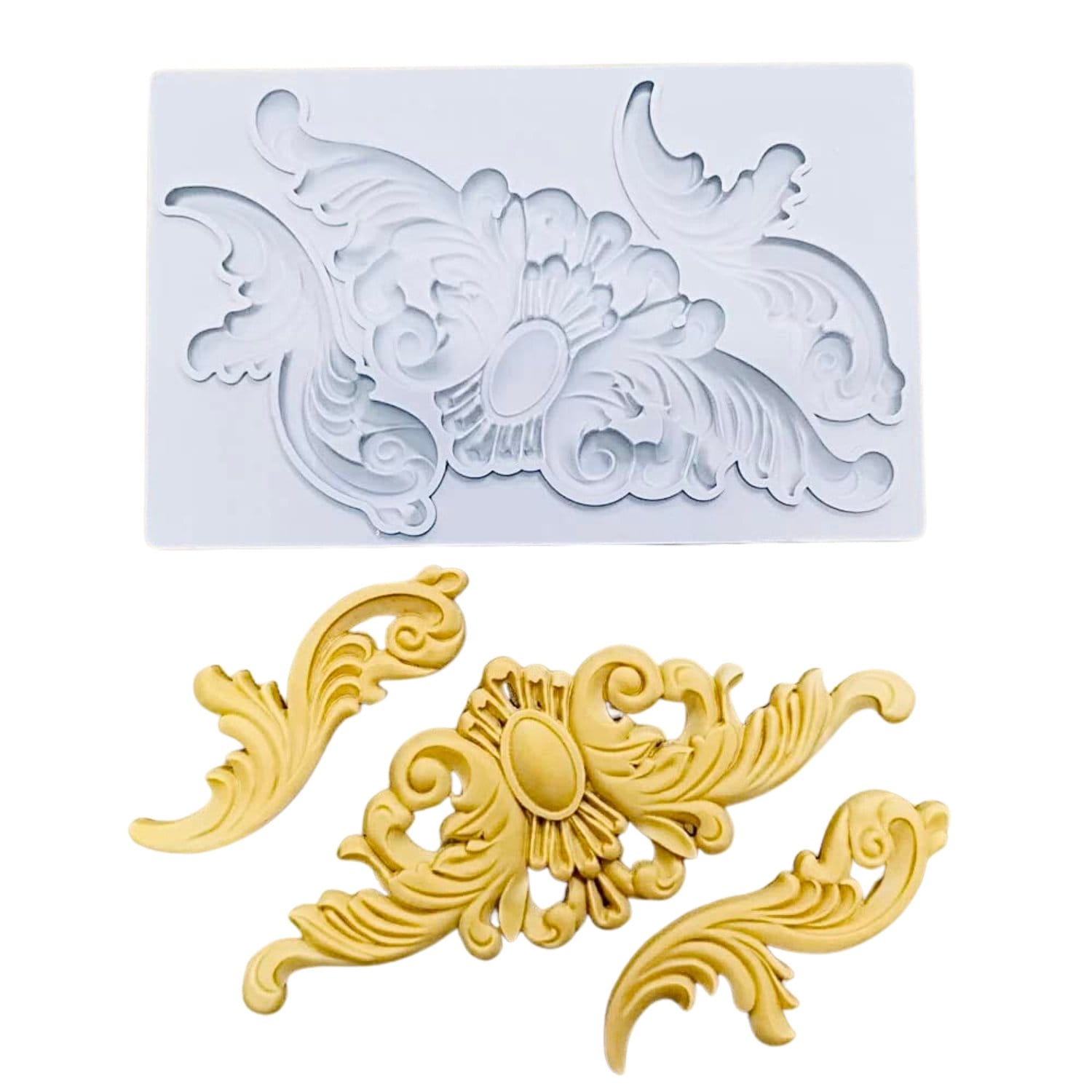 Silicone Mould - Flourishes flourish design silicone mould 27 Silicone Mould - Flourishes