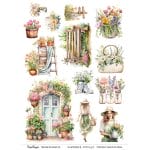 CrafTangles A4 Transfer It Sheets - Watercolour Springs 8