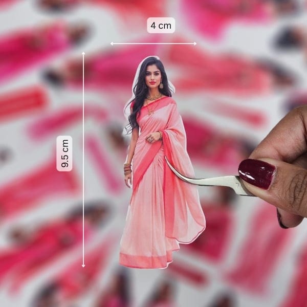 CrafTangles Precut Journal Stickers - Indian Girls 1 (Pack of 45 stickers) - Image 2