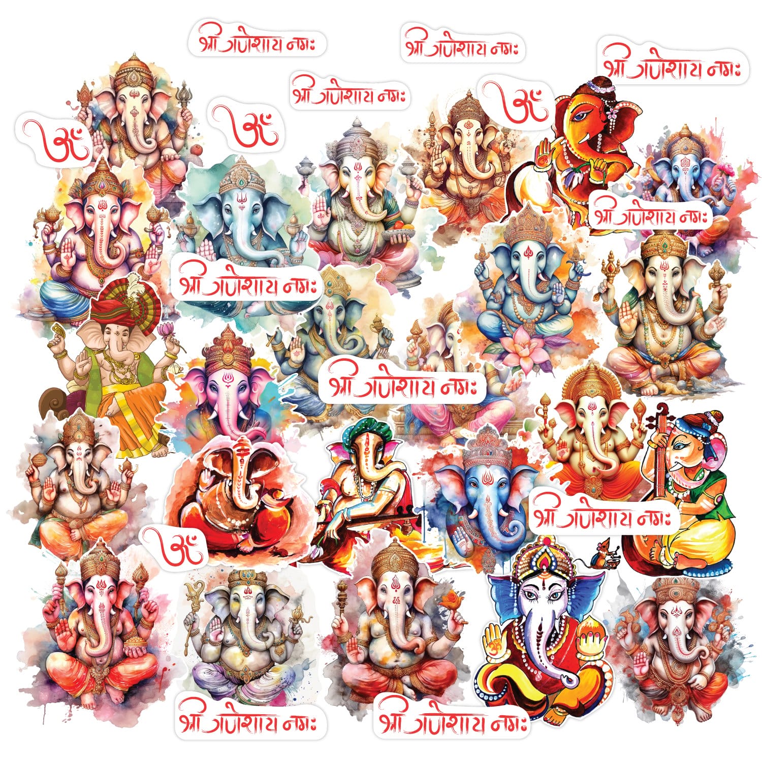 CrafTangles Precut Journal Stickers - Ganpati 1 (Pack of 38 stickers) CTPCS 45 Ganpati 1 CrafTangles Precut Journal Stickers 1 CrafTangles Precut Journal Stickers - Ganpati 1 (Pack of 38 stickers)