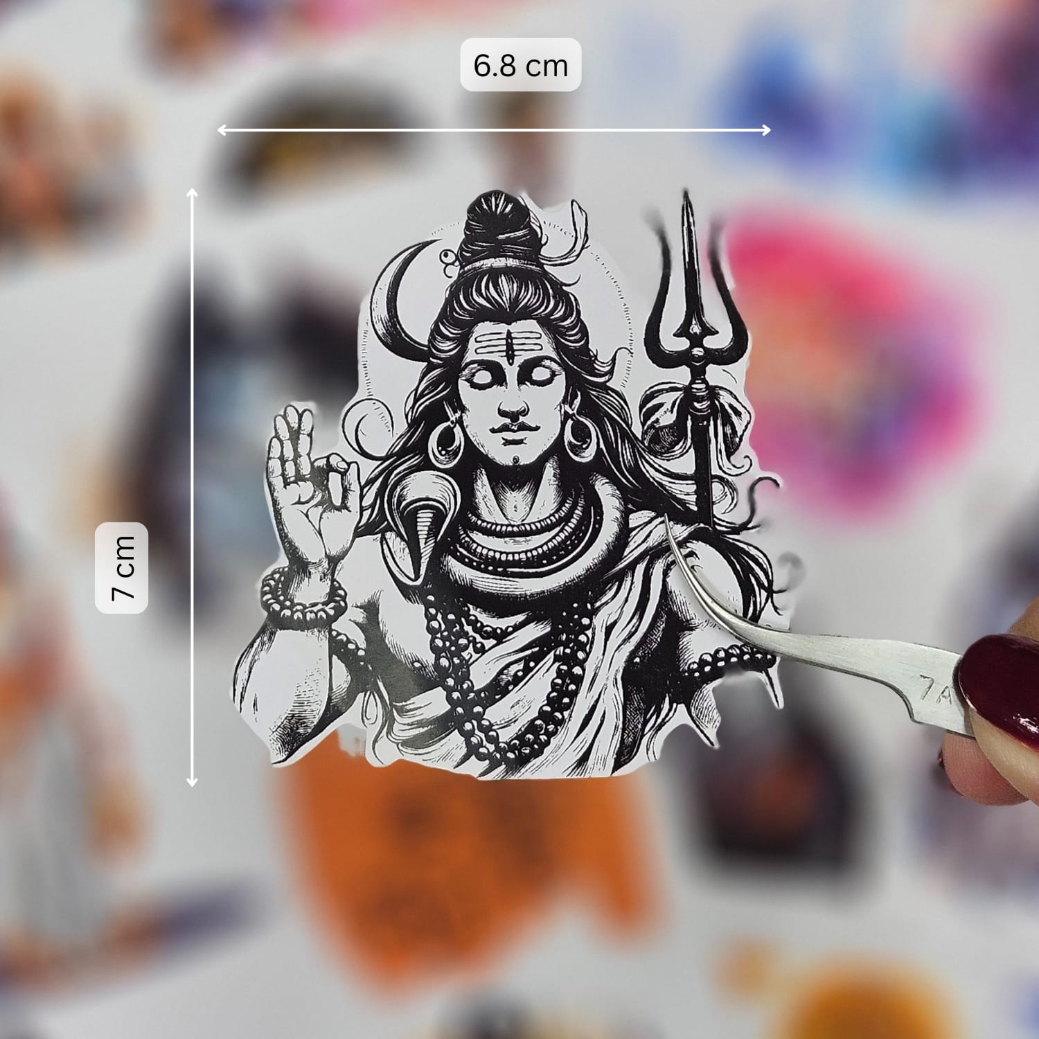 CrafTangles Precut Journal Stickers - Shiv Parvati 1 (Pack of 25 stickers) - Image 2