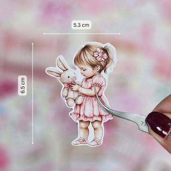 CrafTangles DieCuts / Ephemera Pack - Baby Girl (72 pcs) - Image 2