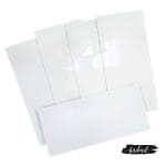 White Rectangle Acrylic Base For Resin Envelopes (Pack of 5)