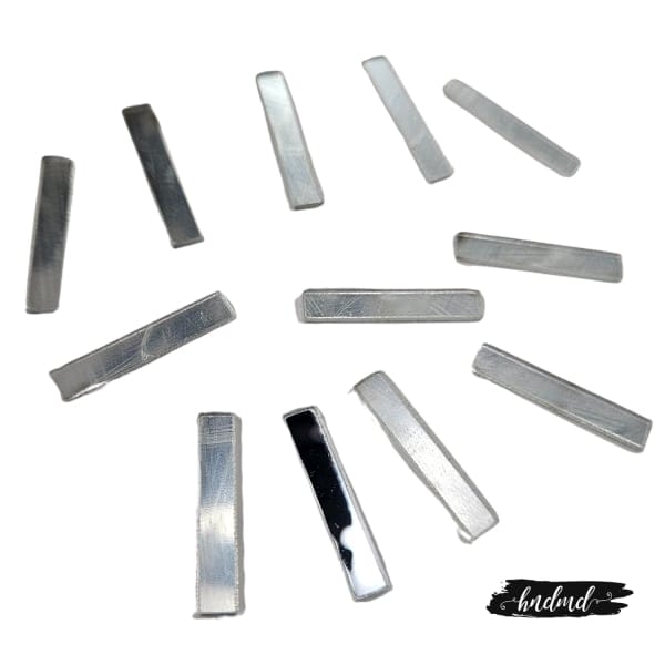 Acrylic Sticks / Marks For Clock - Silver (12 pcs) - 1 inch - Image 2