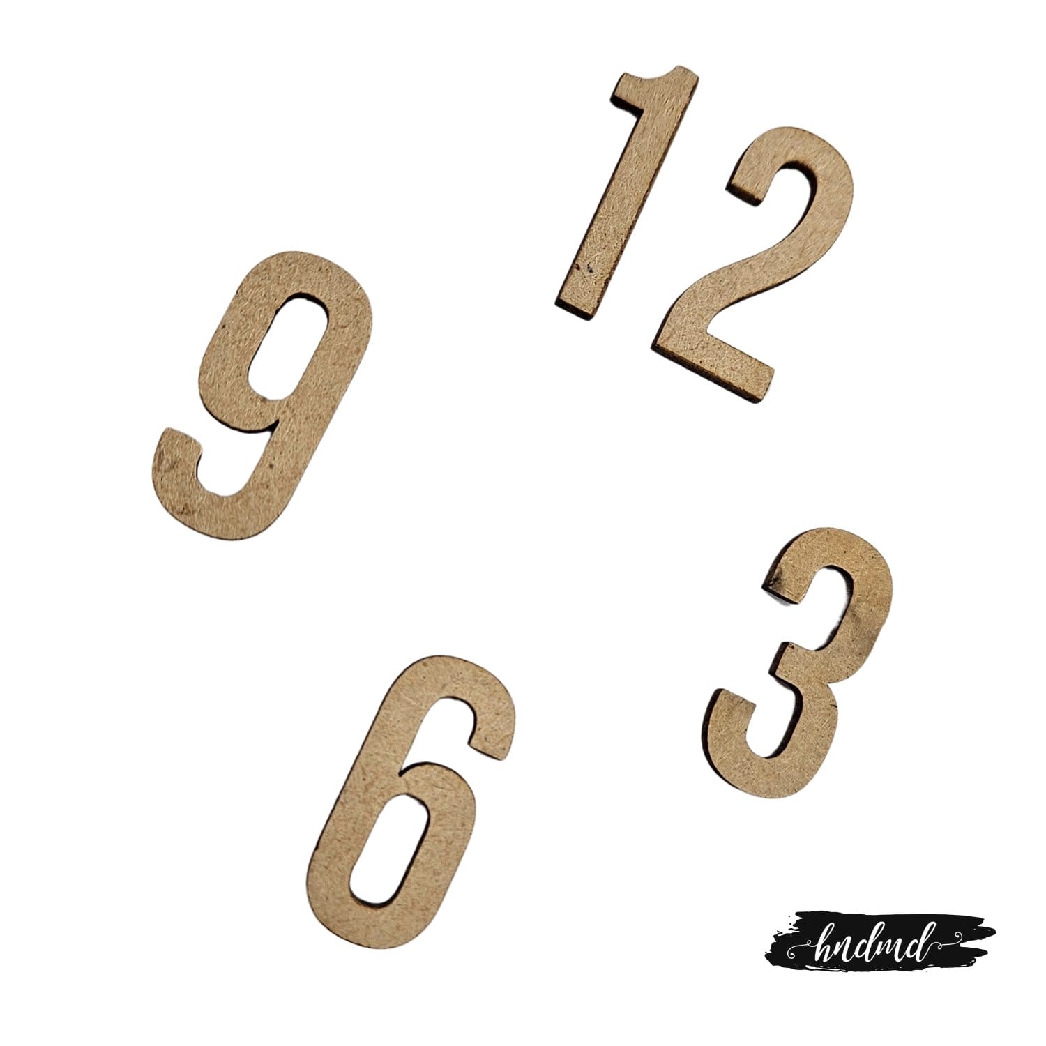 MDF English Number For Clock (4 pcs) - 1 inch CraftAdda mdf english numbers 1inch CTMB 21 1 MDF English Number For Clock (4 pcs) - 1 inch - Image 2