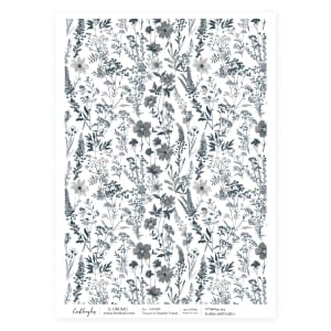 CrafTangles Decoupage Napkin / Tissue / Collage Paper - Floral Sketches 7