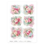 CrafTangles Decoupage Napkin / Tissue / Collage Paper - Spring Flowers 26