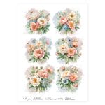 CrafTangles Decoupage Napkin / Tissue / Collage Paper - Spring Flowers 28