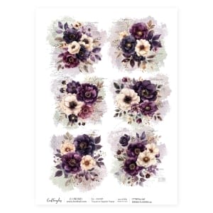 CrafTangles Decoupage Napkin / Tissue / Collage Paper - Spring Flowers 29