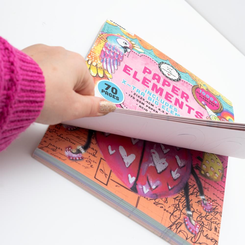 Art By Marlene Die-Cut Paper Pad 8.26"X11.57" 70/Pkg Nr. 275 Elements Art By Marlene Die Cut Paper Pad ABM 25 DCPP275 2 Art By Marlene Die-Cut Paper Pad 8.26"X11.57" 70/Pkg Nr. 275 Elements - Image 3