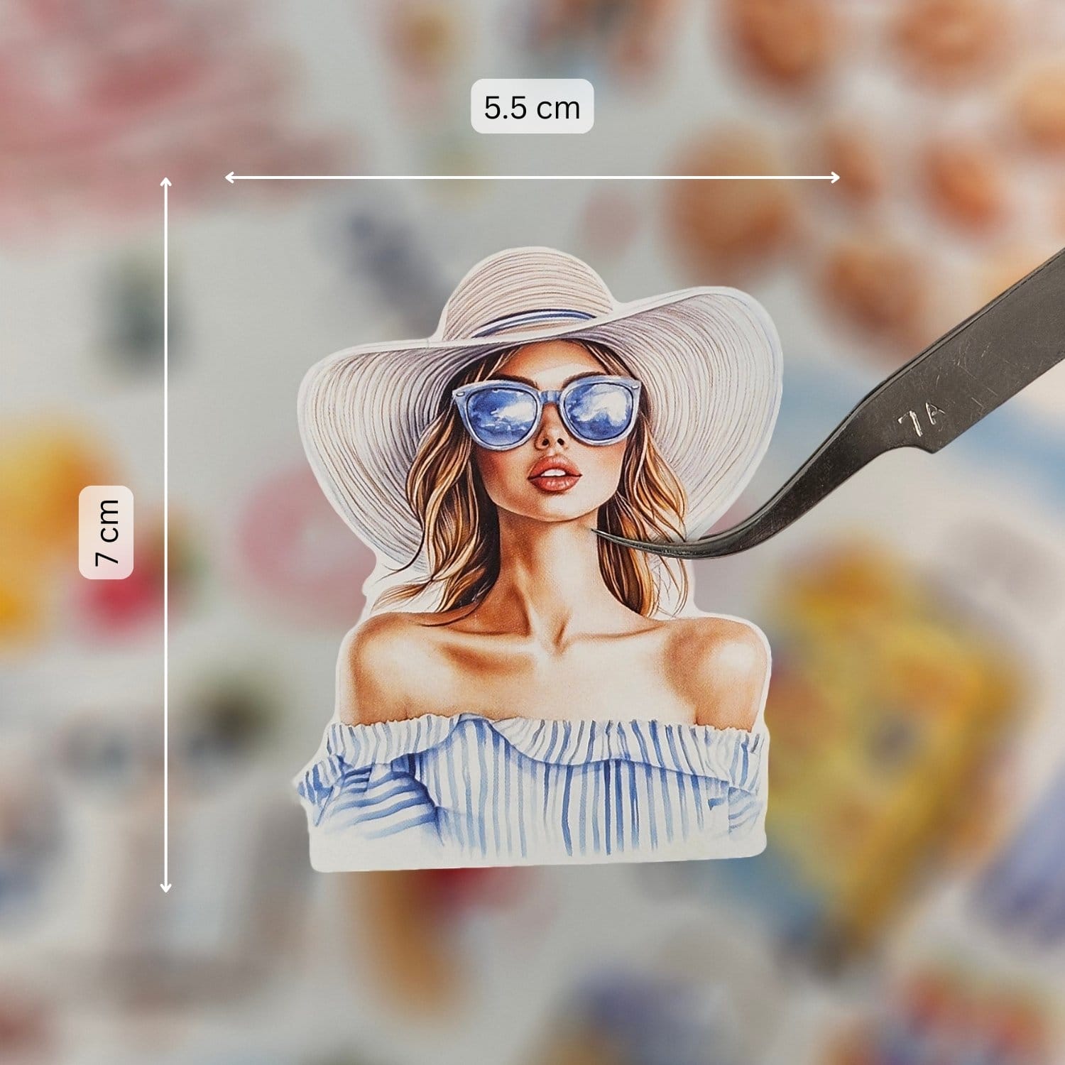 CrafTangles Precut Journal Stickers - Summer Vibes 2 (Pack of 54 stickers) CTPCS 54 Summer Vibes 2 CrafTangles Precut Journal Stickers 2 CrafTangles Precut Journal Stickers - Summer Vibes 2 (Pack of 54 stickers) - Image 2