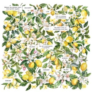 CrafTangles Precut Journal Stickers - Spring Flowers 13 (Pack of 56 stickers)