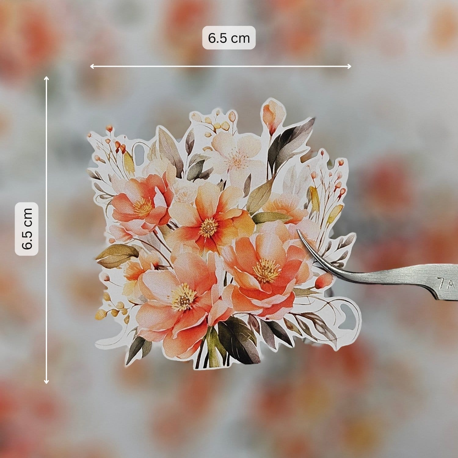 CrafTangles Precut Journal Stickers - Spring Flowers 14 (Pack of 49 stickers) - Image 2