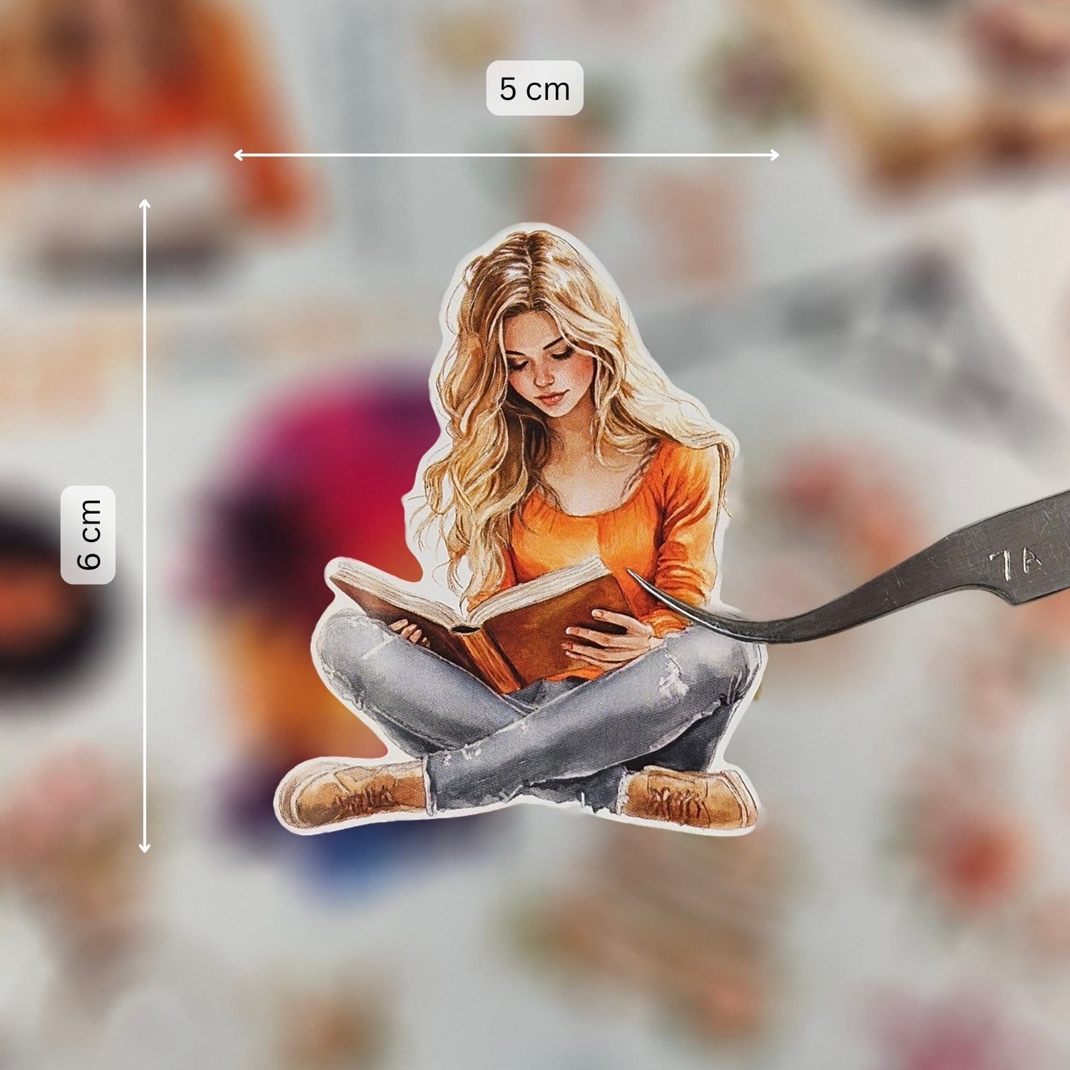 CrafTangles Precut Journal Stickers - Spring Girls 10 (Pack of 58 stickers) CTPCS 60 Spring Girls 10 CrafTangles Precut Journal Stickers 2 CrafTangles Precut Journal Stickers - Spring Girls 10 (Pack of 58 stickers) - Image 2