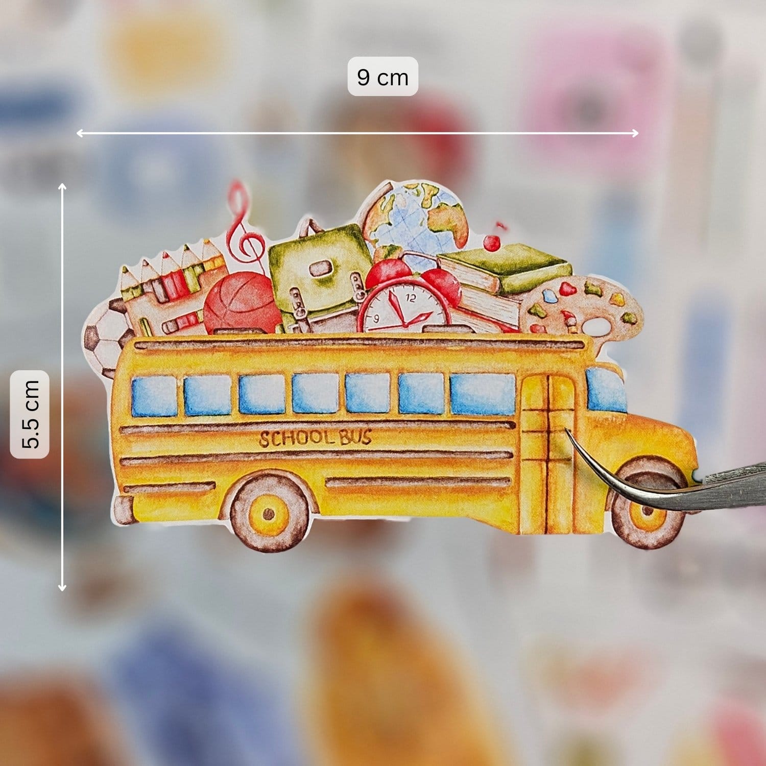 CrafTangles Precut Journal Stickers - Back to School (Pack of 71 stickers) - Image 2