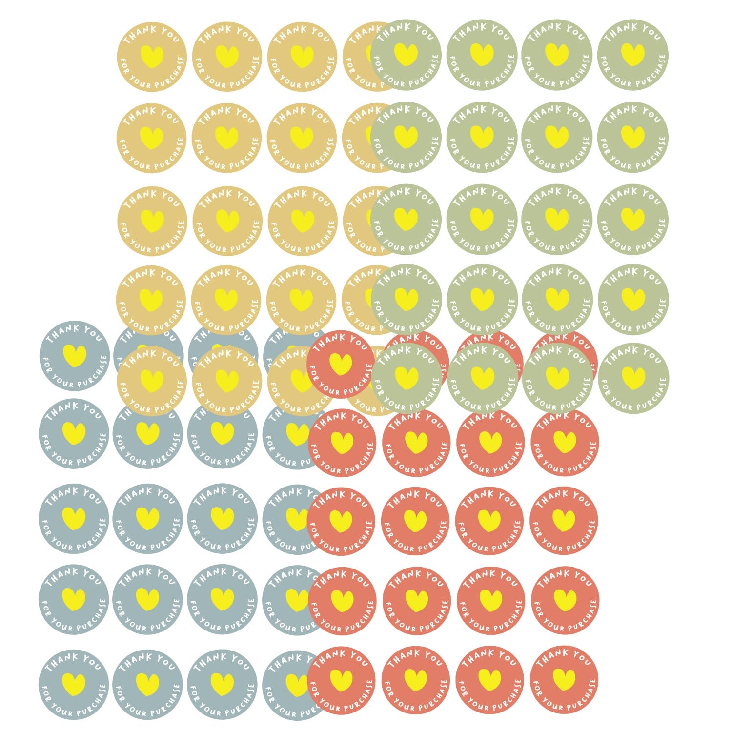 CrafTangles Precut Journal Stickers - Thank you Stickers 2 (Pack of 80 stickers)