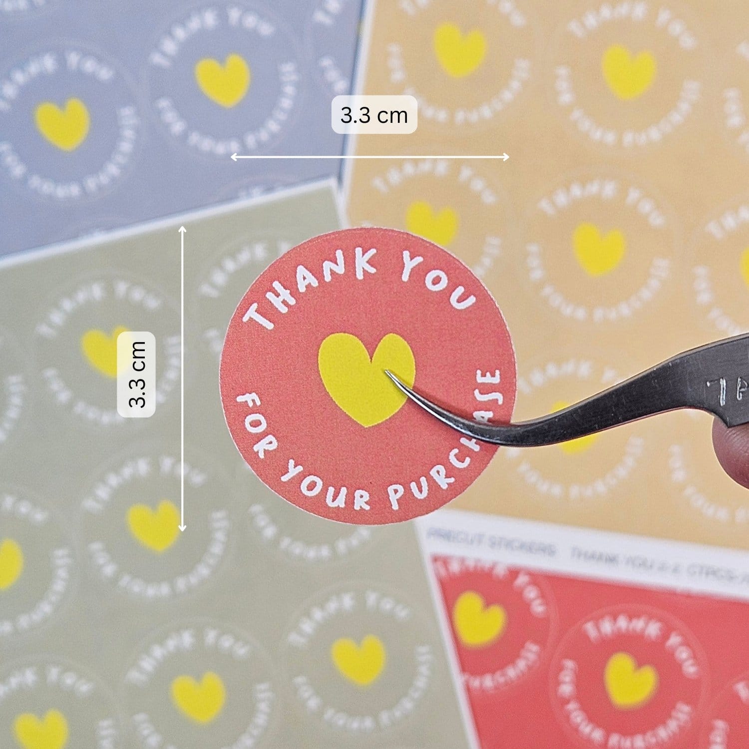 CrafTangles Precut Journal Stickers - Thank you Stickers 2 (Pack of 80 stickers) - Image 2