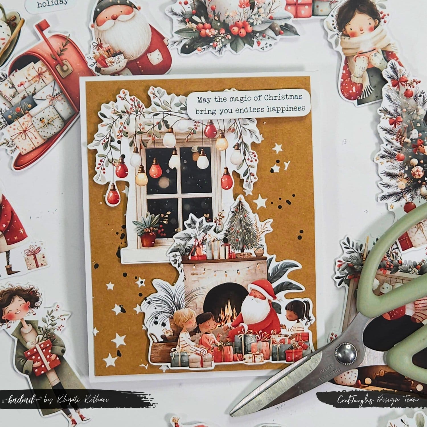 CrafTangles 6"x6" Stencil - Starry Background CrafTangles Christmas Cards Diecuts 2025 4 CrafTangles 6"x6" Stencil - Starry Background - Image 6