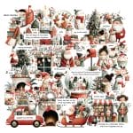 CrafTangles DieCuts / Ephemera Pack - Merry Christmas 1