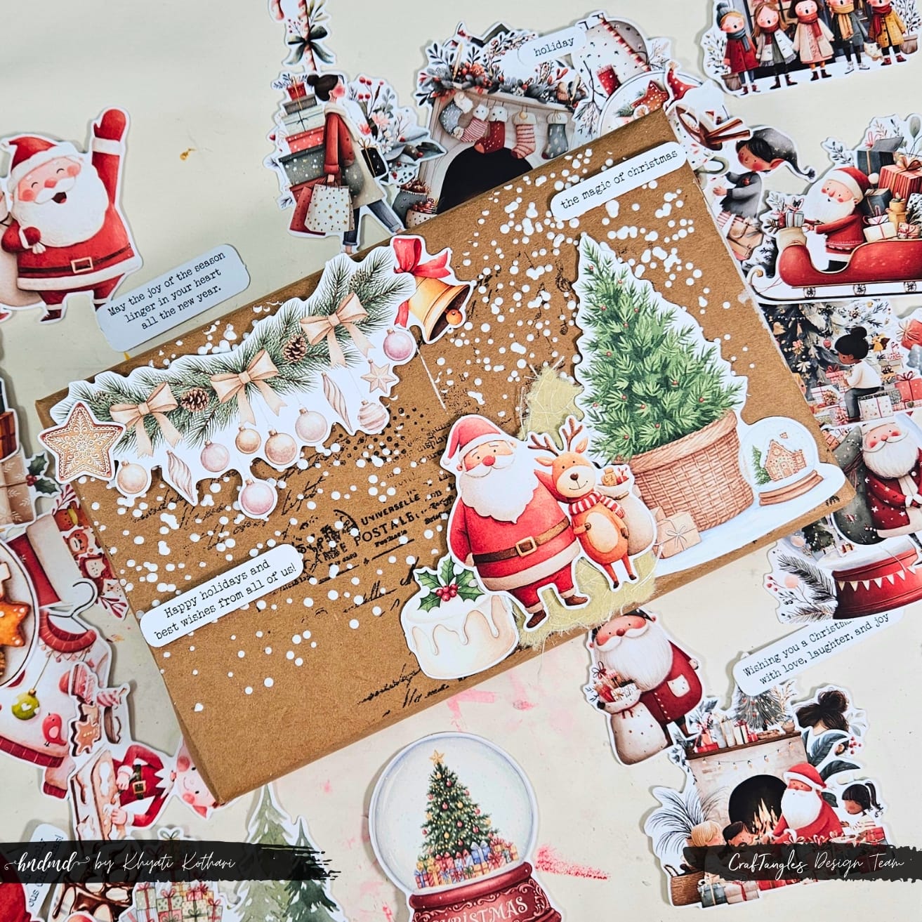 CrafTangles 6"x6" Stencil - Speckles CrafTangles Gift Wrapping 2025 2 CrafTangles 6"x6" Stencil - Speckles - Image 2