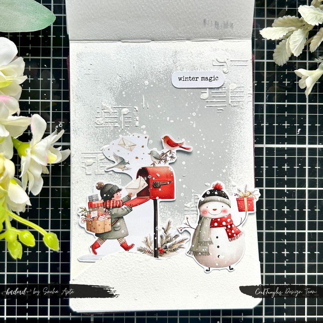 CrafTangles 6x6 Stencils - Vintage Flower CrafTangles Journal 6 CrafTangles 6x6 Stencils - Vintage Flower - Image 2