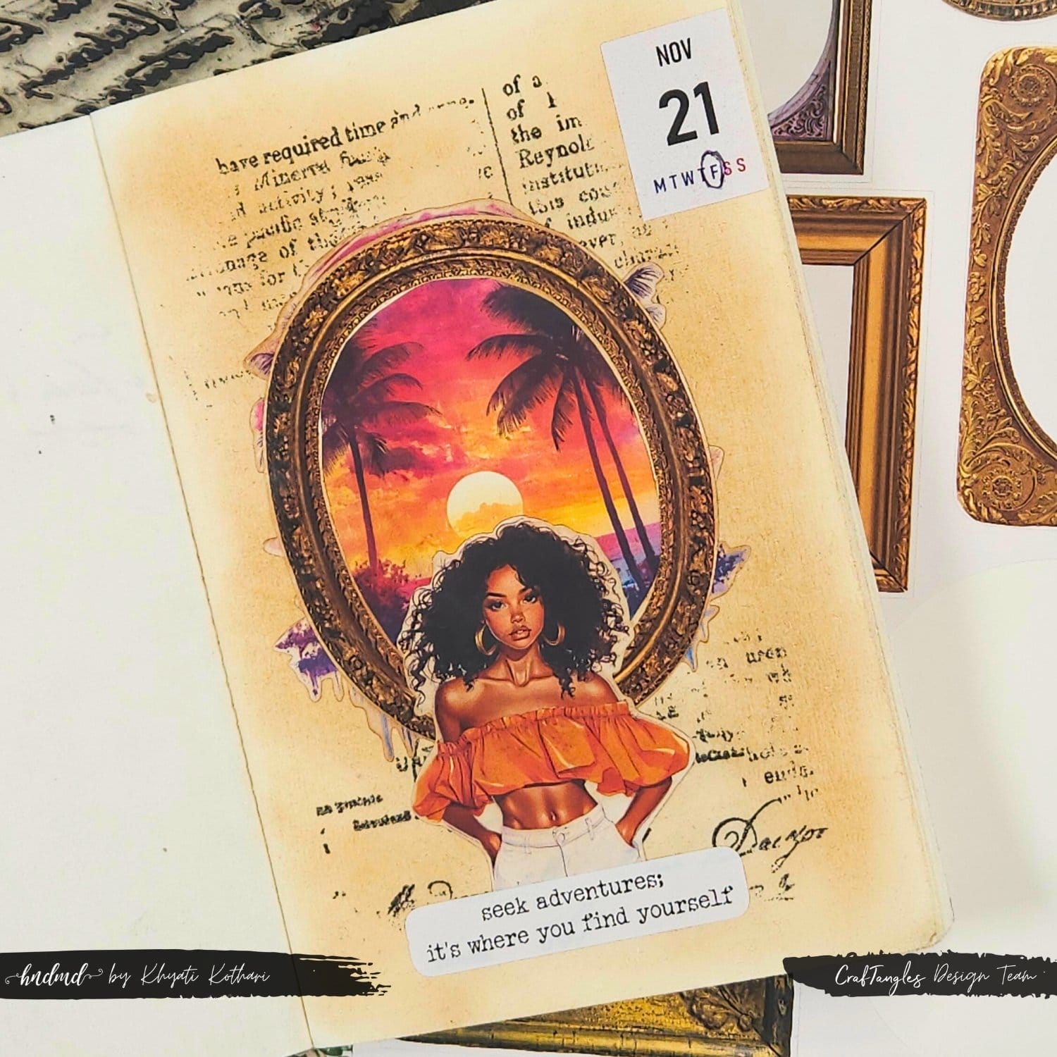 CrafTangles Precut Journal Stickers - Spring Girls 10 (Pack of 58 stickers) CrafTangles Journal Nov21 25 CrafTangles Precut Journal Stickers - Spring Girls 10 (Pack of 58 stickers) - Image 4