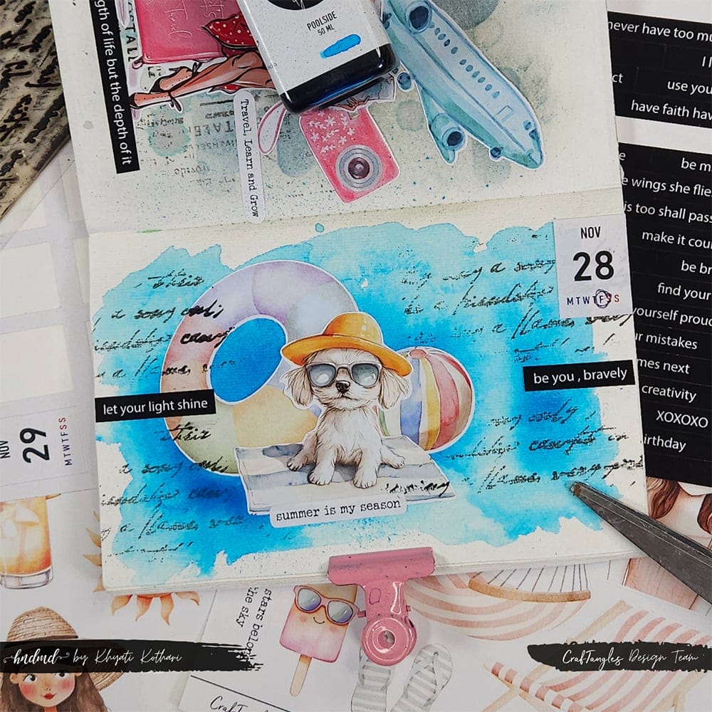 CrafTangles Precut Journal Stickers - Summer Vibes 1 (Pack of 62 stickers) CrafTangles Journal Nov28 25 CrafTangles Precut Journal Stickers - Summer Vibes 1 (Pack of 62 stickers) - Image 5