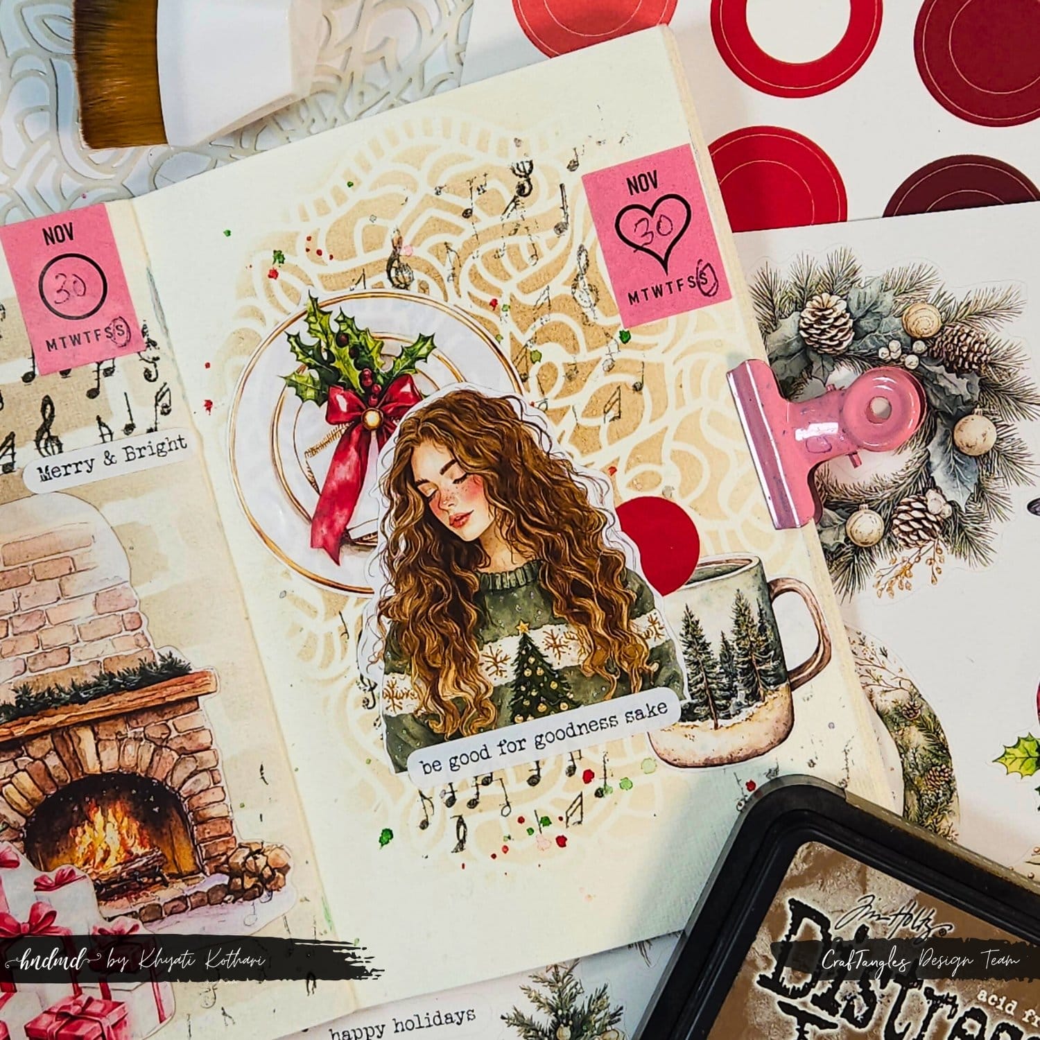 CrafTangles Precut Journal Stickers - Christmas 2 (Pack of 48 stickers) CrafTangles Journal Nov302 25 CrafTangles Precut Journal Stickers - Christmas 2 (Pack of 48 stickers) - Image 4