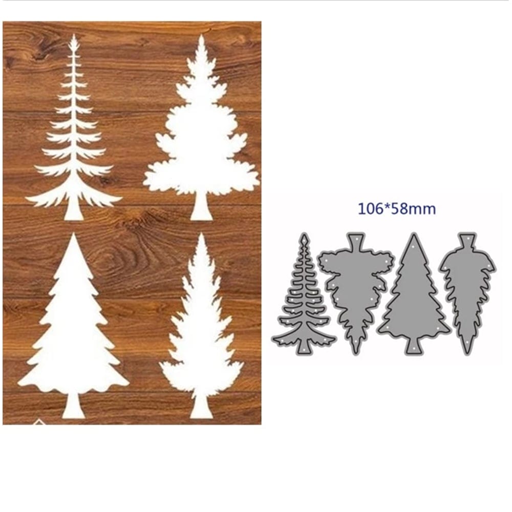 Steel Dies - Christmas Tree (Set of 4 dies) craftadda cutting dies LC2111 1 Steel Dies - Christmas Tree (Set of 4 dies)