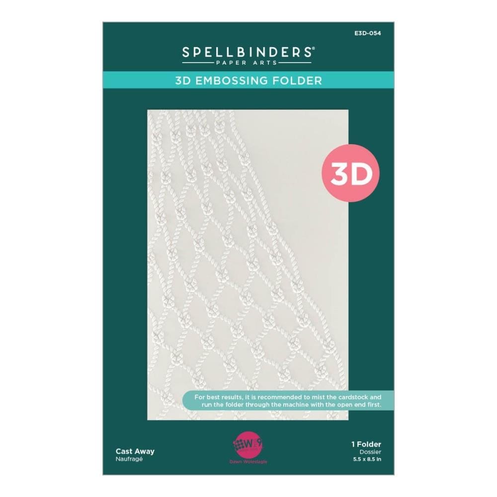 Spellbinders 3D Embossing Folder 5.5"X8.5" - Cast Away spellbinder 3d embossing folder E3D 054 Spellbinders 3D Embossing Folder 5.5"X8.5" - Cast Away - Image 2
