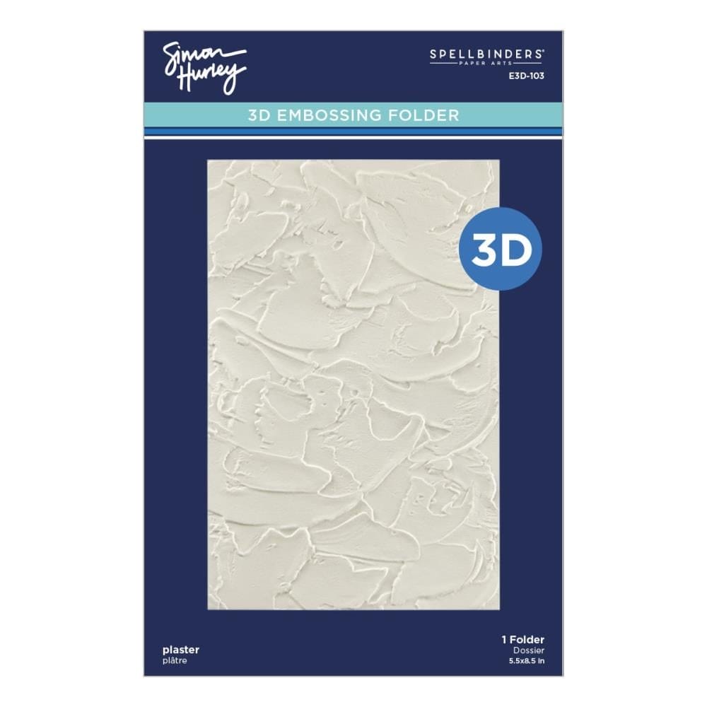 Spellbinders 3D Embossing Folder 5.5"X8.5" - Plaster, Birthday Bash spellbinder 3d embossing folder E3D 103 Spellbinders 3D Embossing Folder 5.5"X8.5" - Plaster, Birthday Bash - Image 2