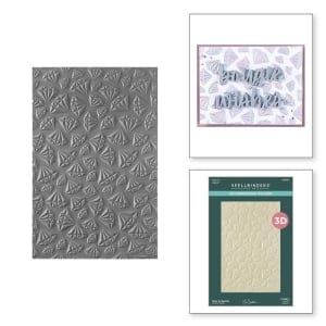 Spellbinders 3D Embossing Folder 5.5"X8.5" - Bougie Birthday Born To Sparkle