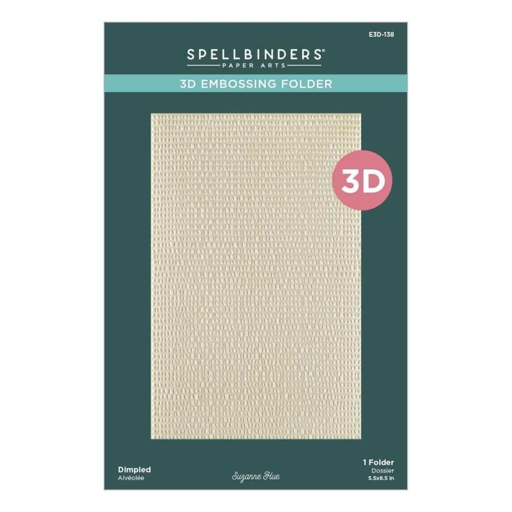 Spellbinders 3D Embossing Folder 5.5"X8.5" - Dimpled spellbinder 3d embossing folder E3D 138 Spellbinders 3D Embossing Folder 5.5"X8.5" - Dimpled - Image 2