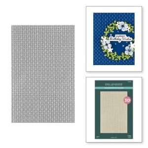 Spellbinders 3D Embossing Folder 5.5"X8.5" - Linen