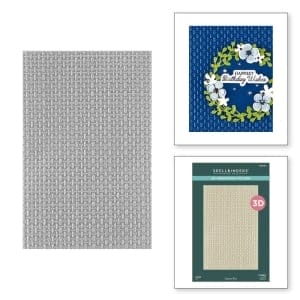 Spellbinders 3D Embossing Folder 5.5"X8.5" - Linen