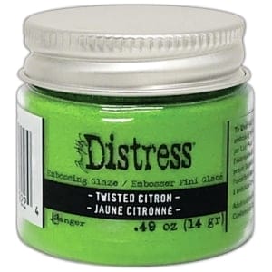 tim holtz distress embossing glaze twisted citron TDE79224