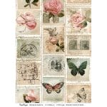 CrafTangles A4 Transfer It Sheets - Old Florals 7