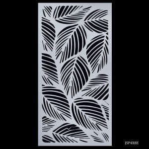 4 by 8 inches Stencil - Leaves