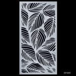 4 by 8 inches Stencil - Leaves
