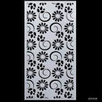4 by 8 inches Stencil - Simple Flowers