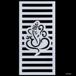 4 by 8 inches Stencil - Ganesha 2