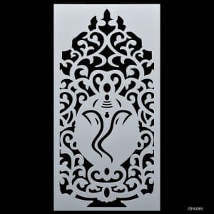 4 by 8 inches Stencil - Ganesha 3