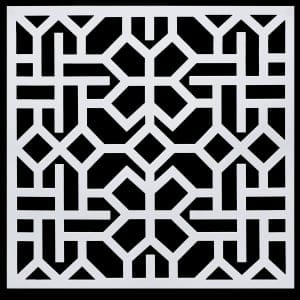 6 by 6 inches Stencil - Pattern 5