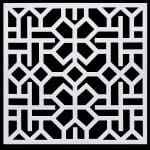 6 by 6 inches Stencil - Pattern 5