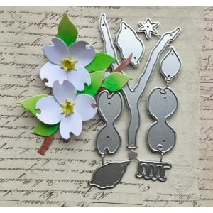 Steel Dies - 4 petal flowermaking (Set of 8 dies)