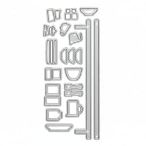 Steel Dies - Kitchen Bowls and Plates (Set of 20 dies)