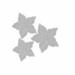 Steel Dies - 5 petal flowers for flowermaking (Set of 3 dies) (LC3844)