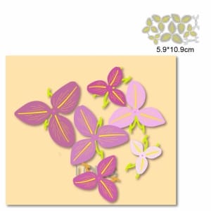 Steel Dies - 3 petal flowers for flowermaking (Set of 8 dies)