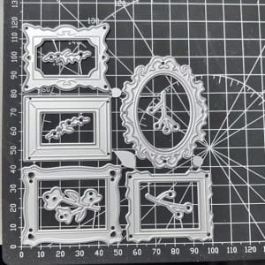 Steel Dies - Vintage Frames with botanicals (Set of 10 dies)